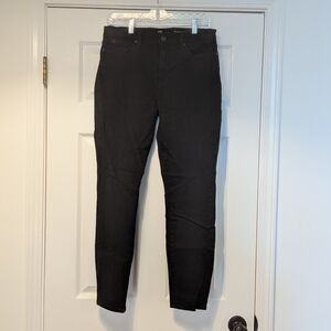 7 For All Mankind High Rise Black Skinny Jeans